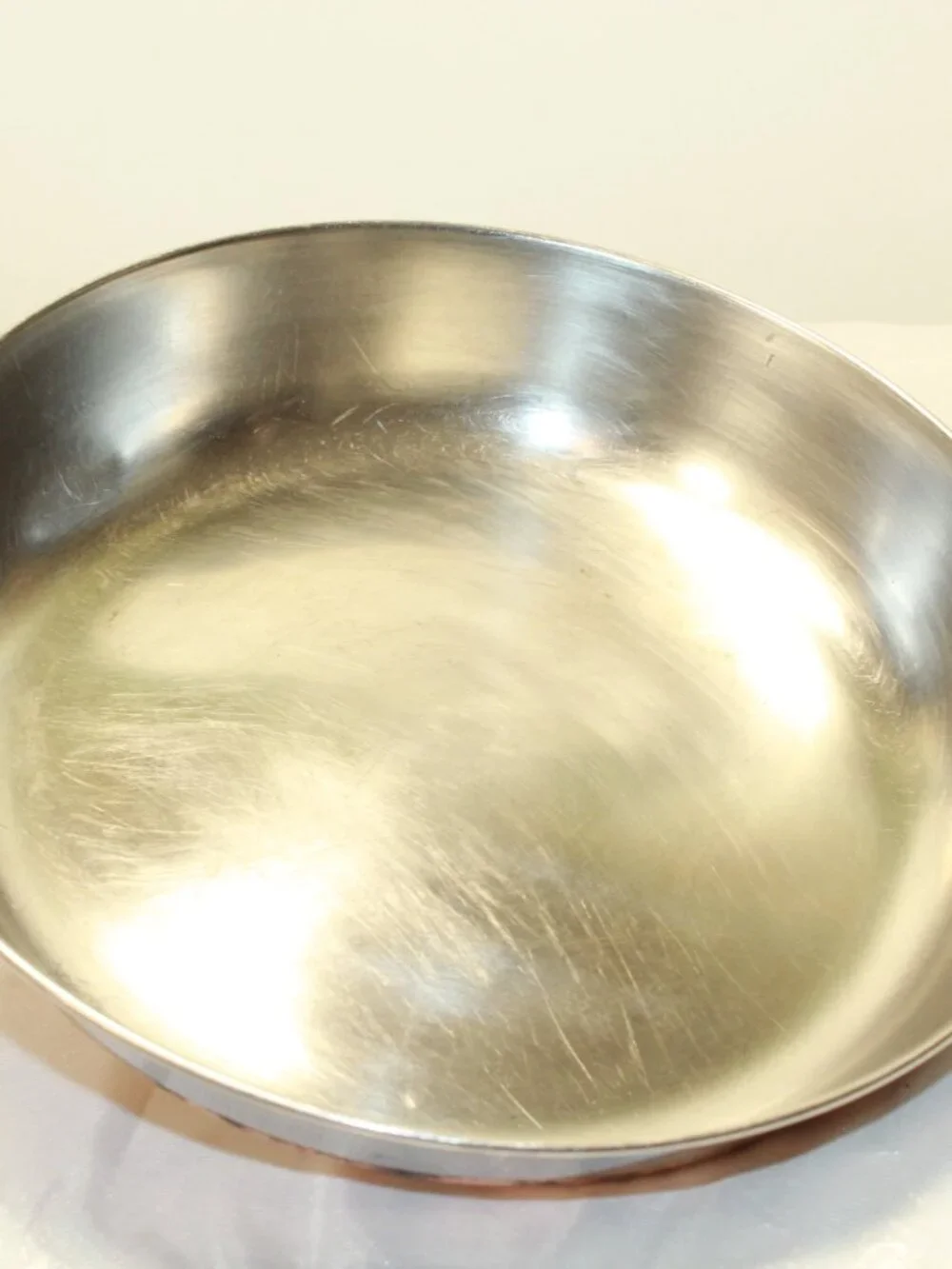 Revere Ware 1801 Copper Bottom 12 In Fry Pan - NO LID - Process Patent 2363973